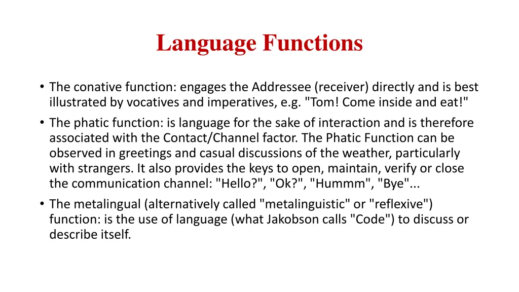 language functions 2