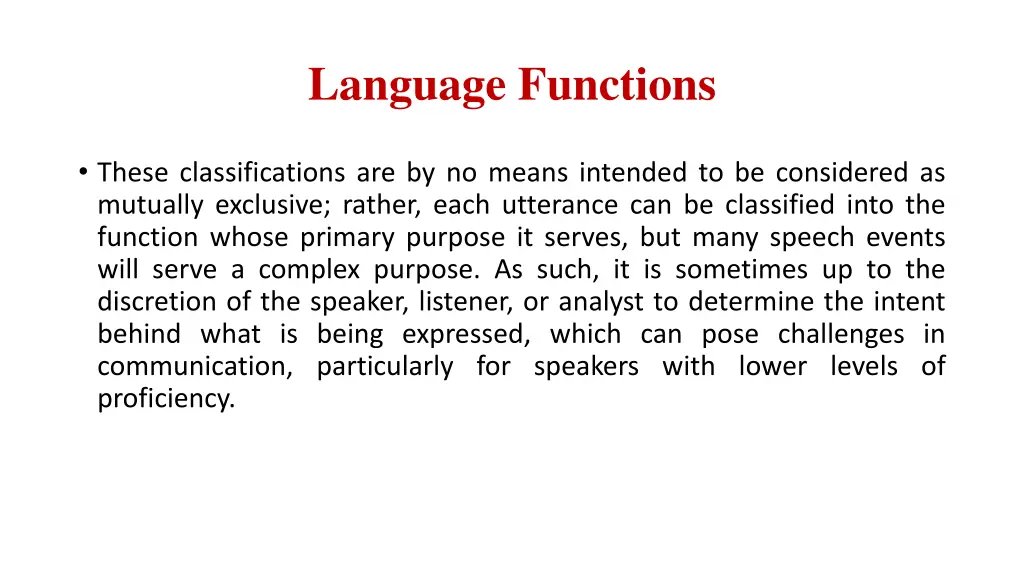 language functions 6