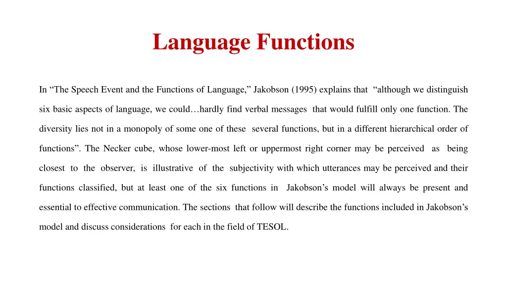 language functions 7