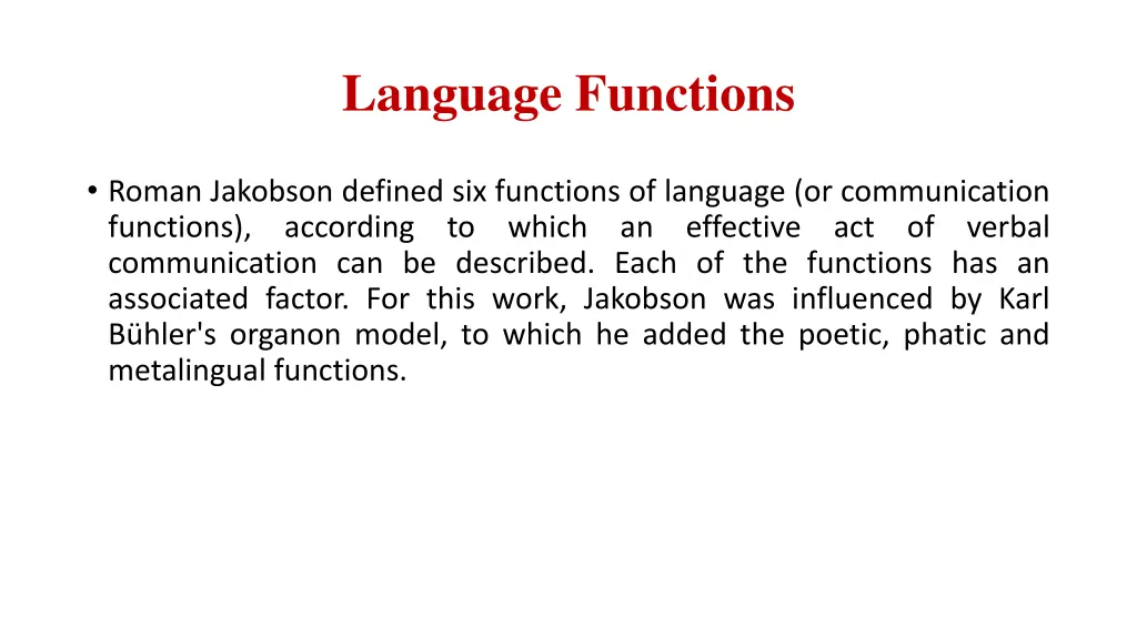 language functions