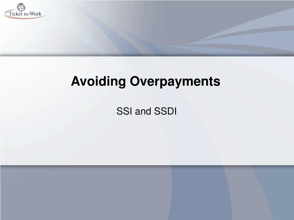 avoiding overpayments