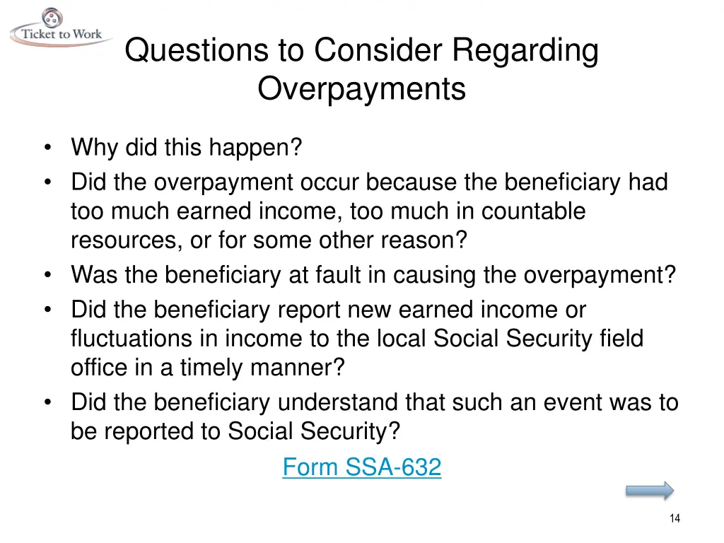 questions to consider regarding overpayments