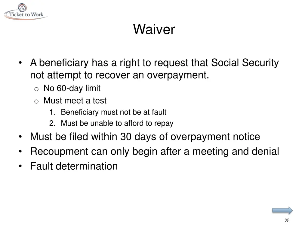 waiver