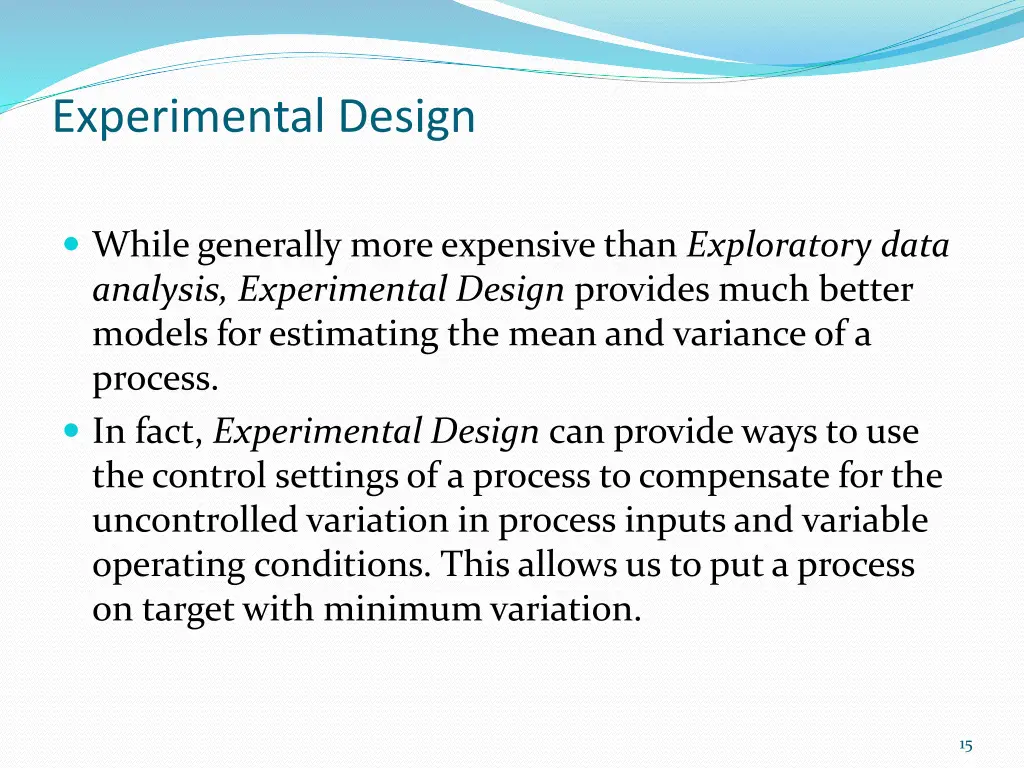 experimental design