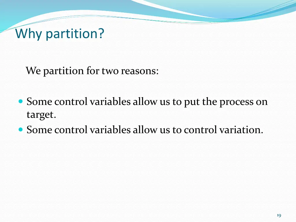 why partition