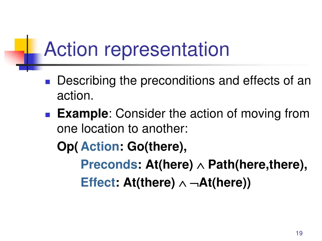 action representation