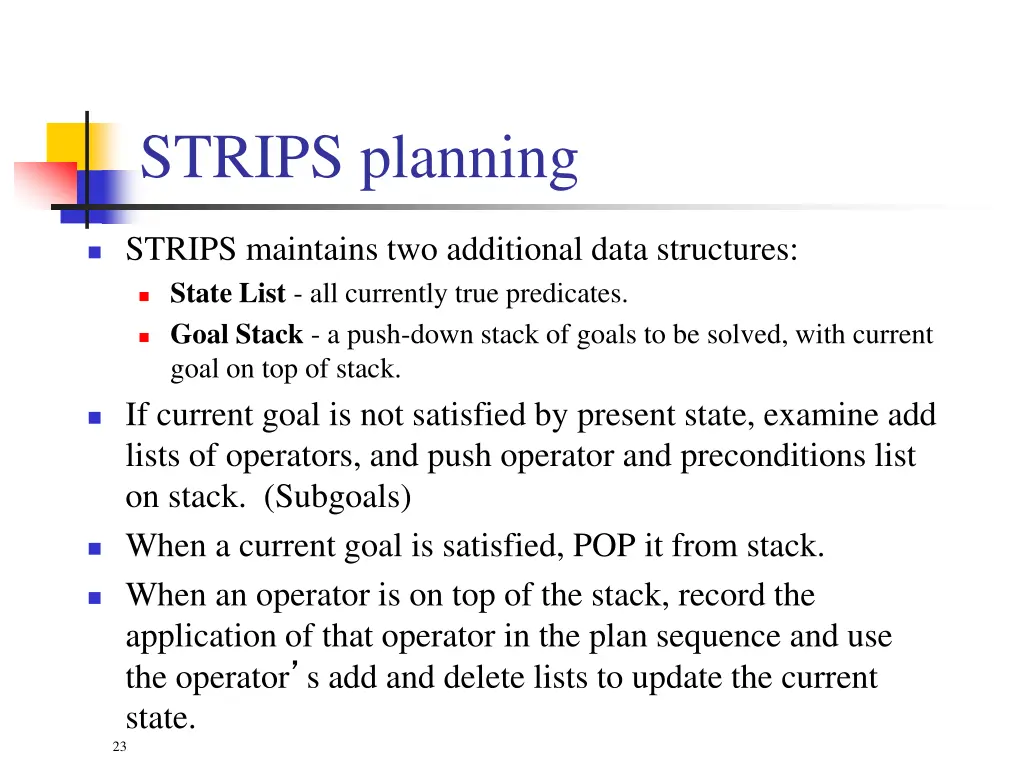 strips planning