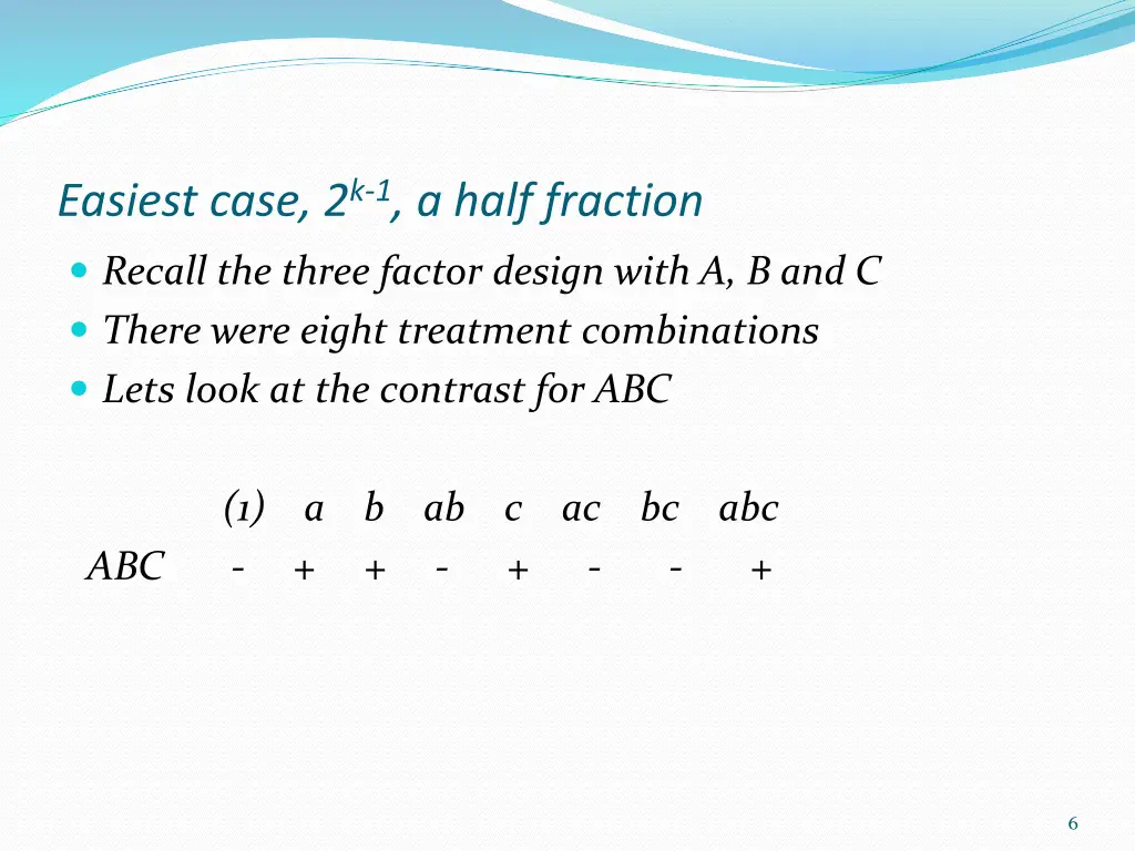 easiest case 2 k 1 a half fraction