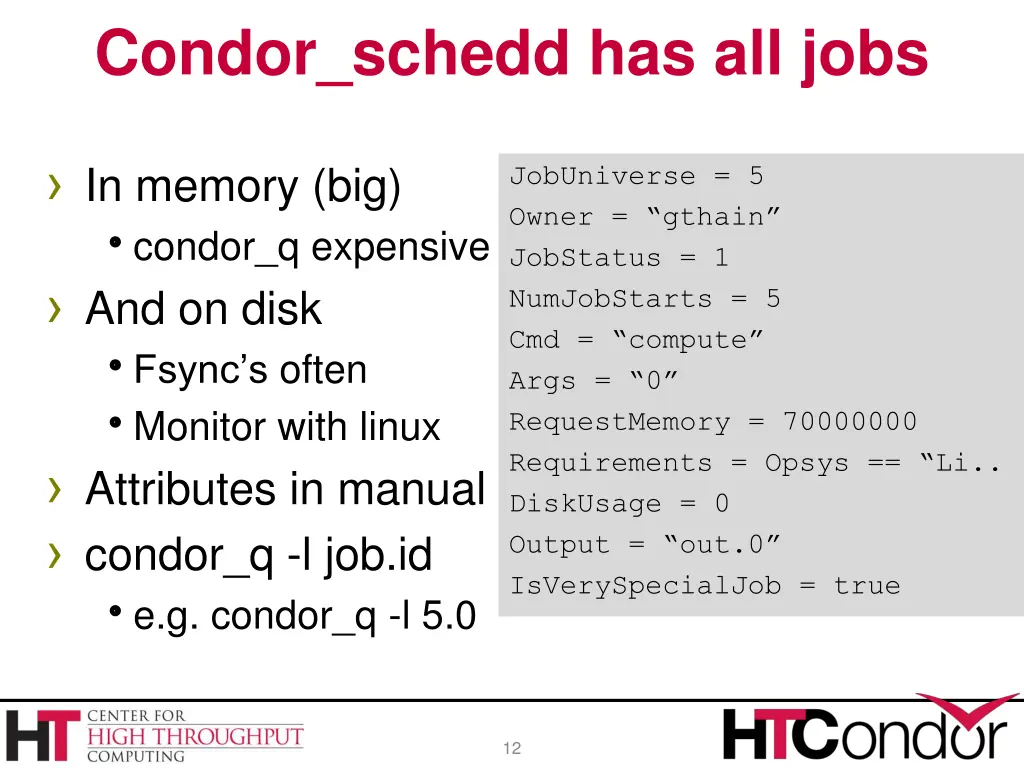 condor schedd has all jobs