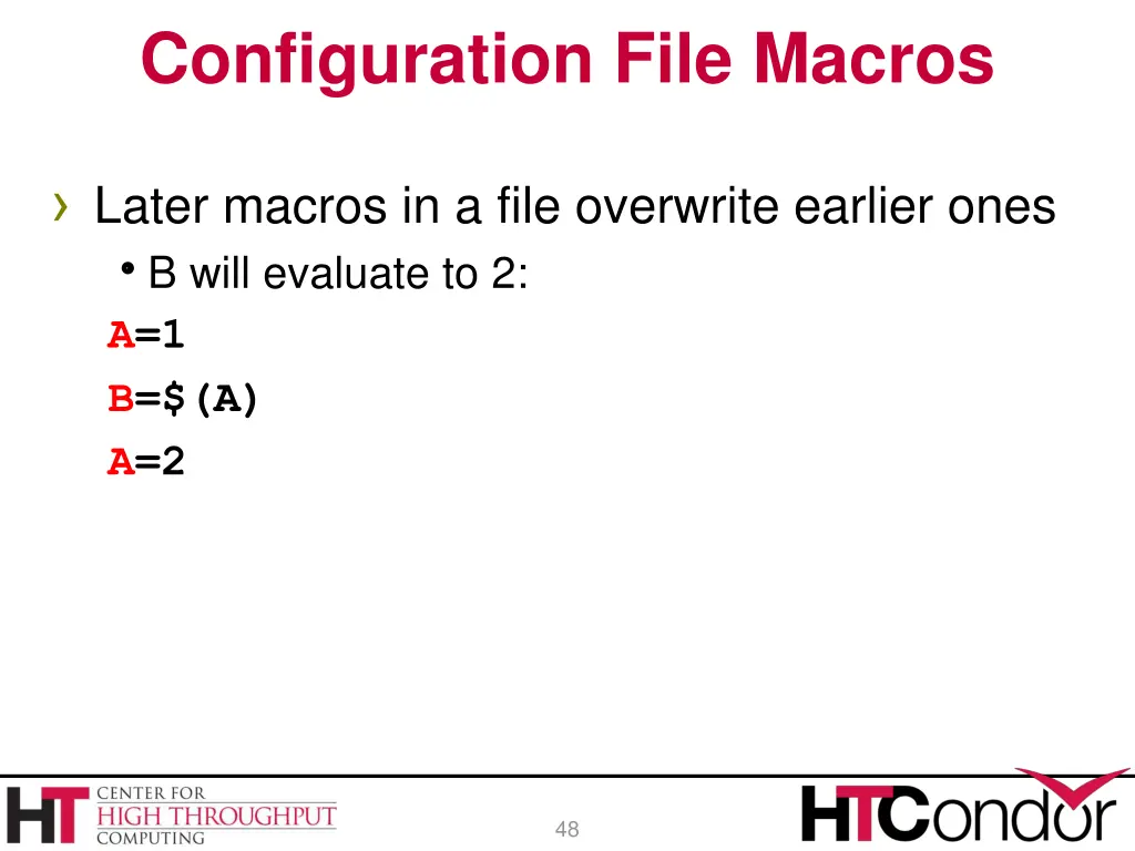 configuration file macros 2