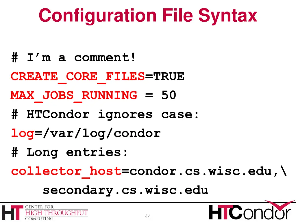 configuration file syntax