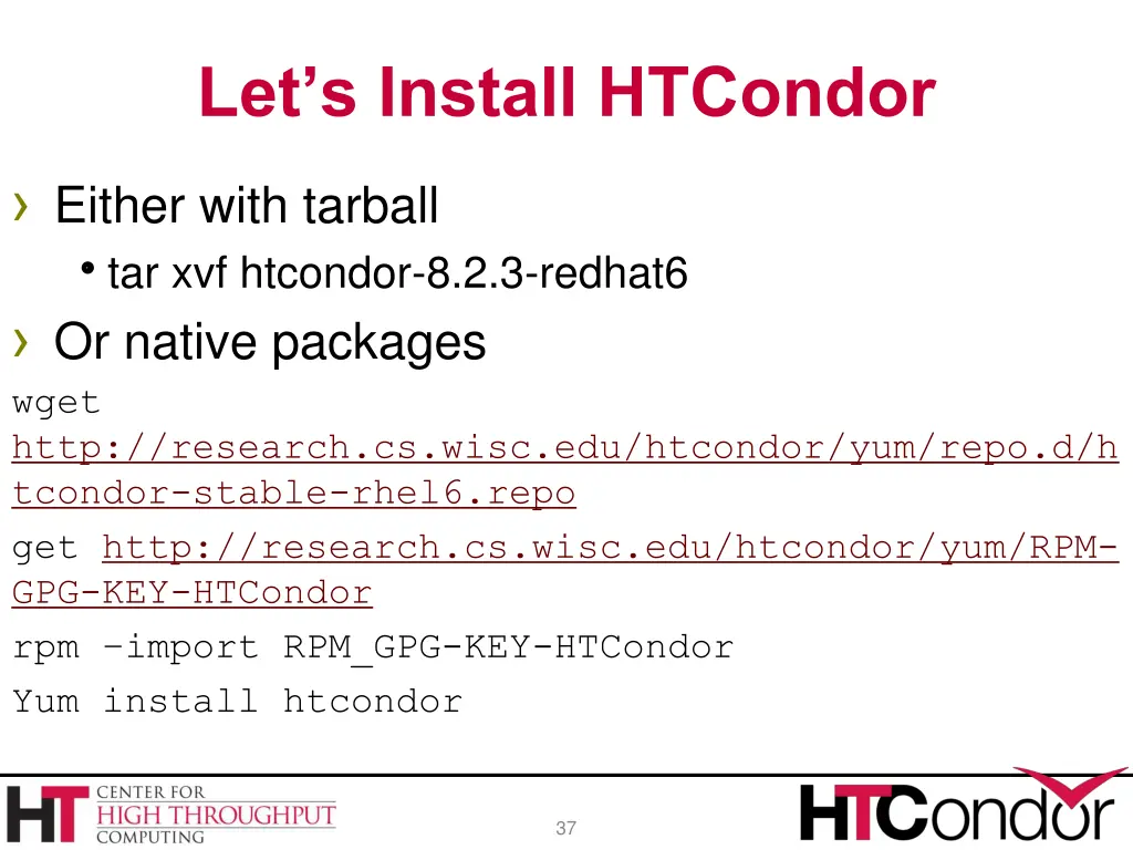 let s install htcondor