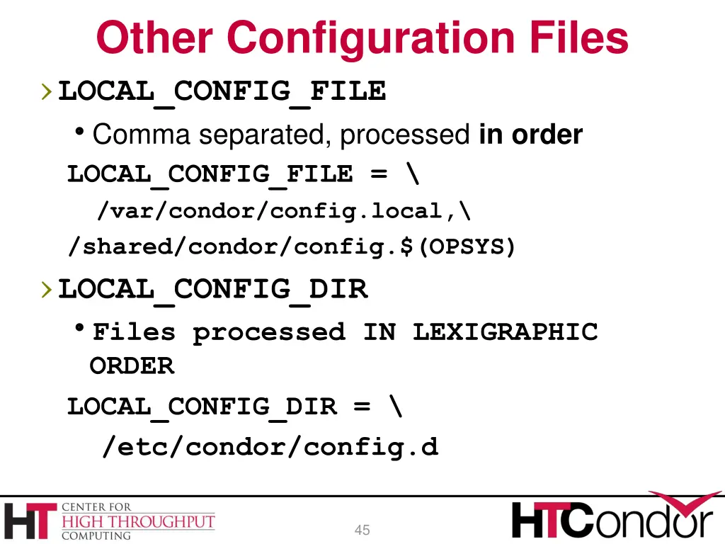 other configuration files