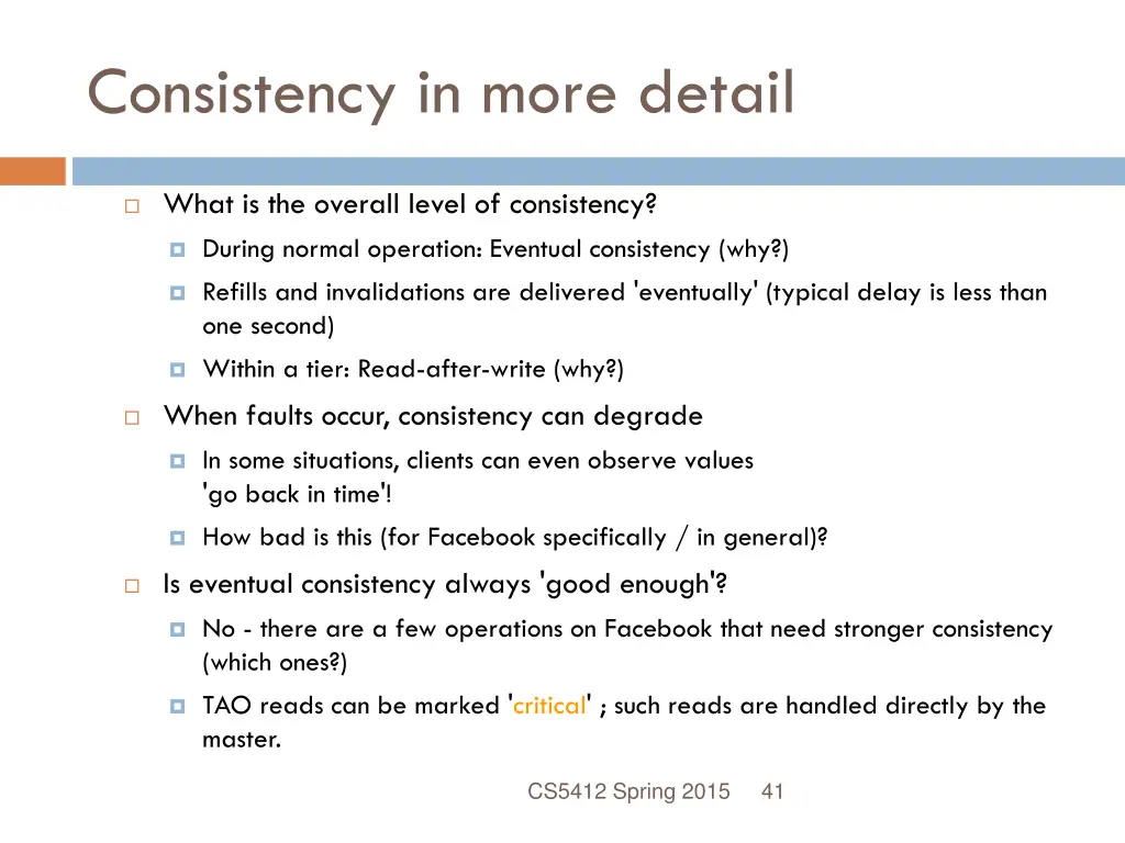 consistency in more detail