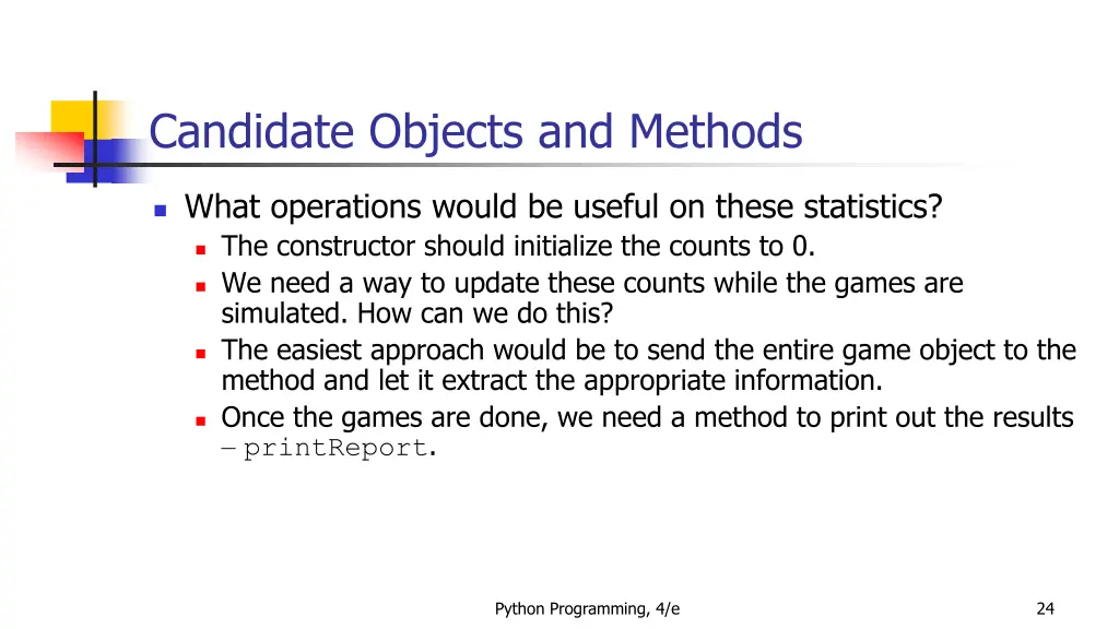 candidate objects and methods 5