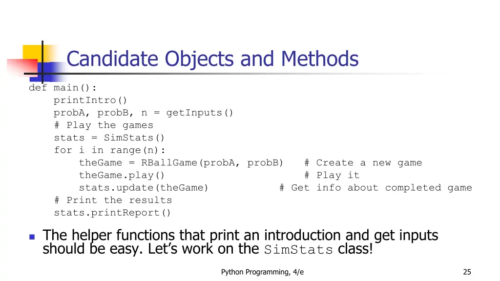 candidate objects and methods 6