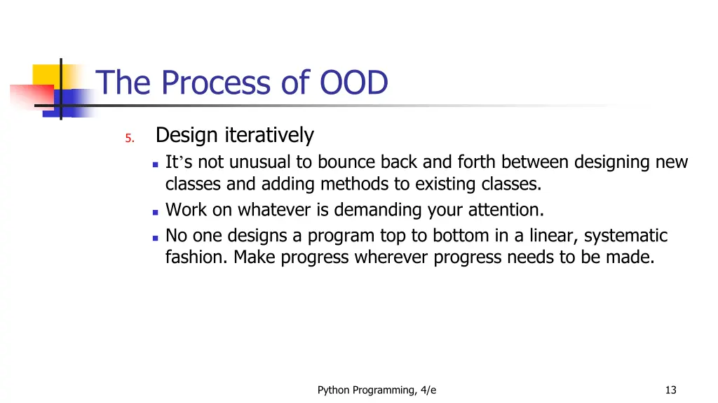 the process of ood 10