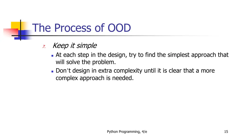 the process of ood 12