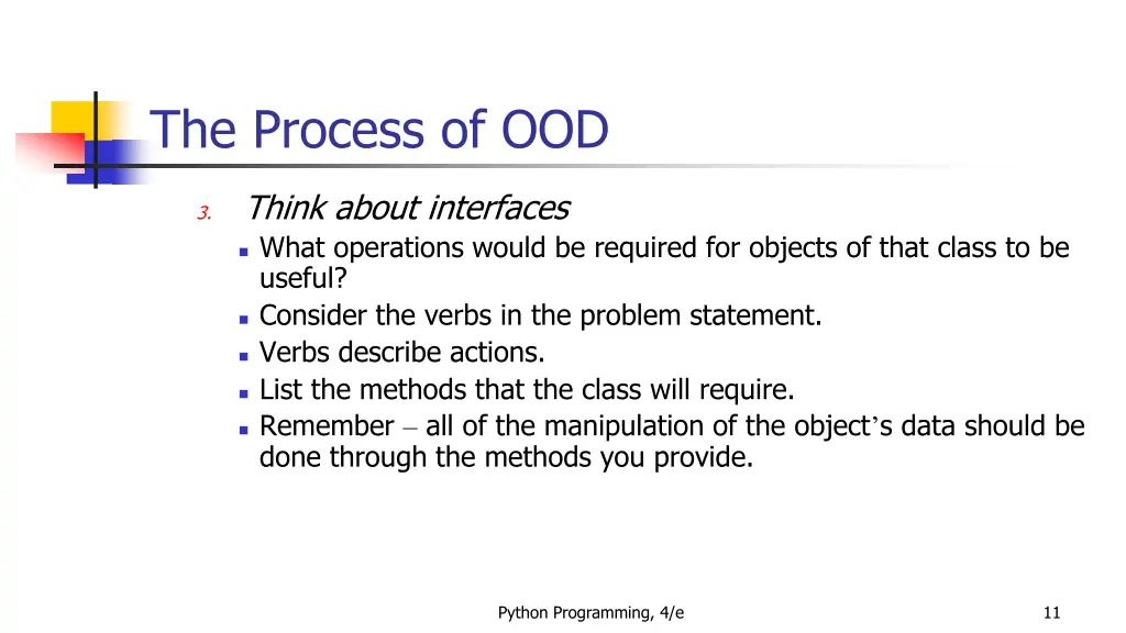 the process of ood 8