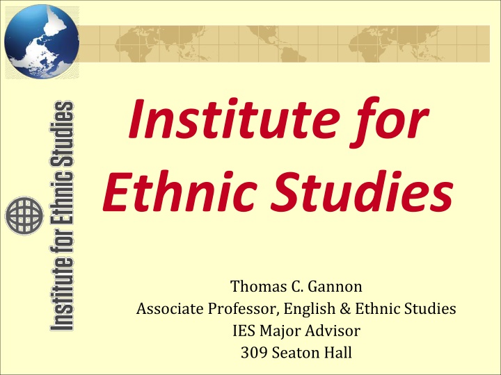 institute for ethnic studies