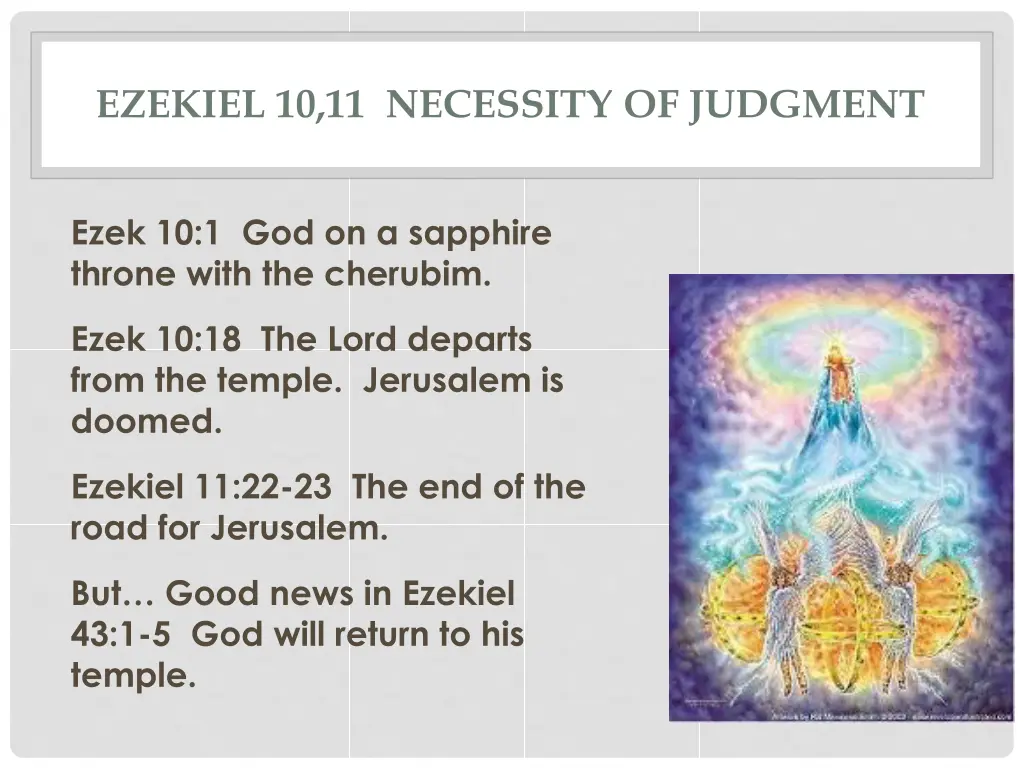 ezekiel 10 11 necessity of judgment