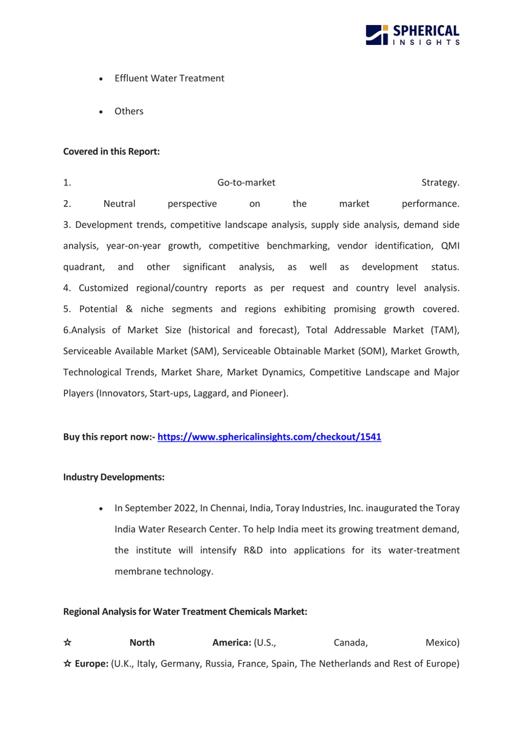 effluent water treatment