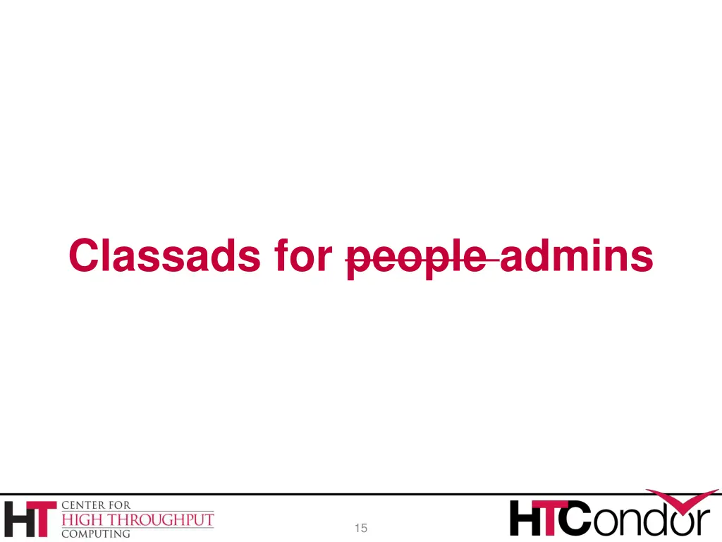 classads for people admins