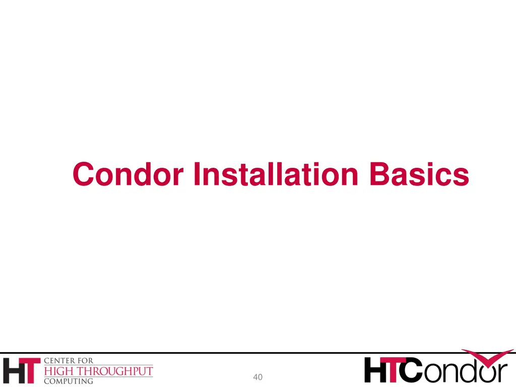 condor installation basics