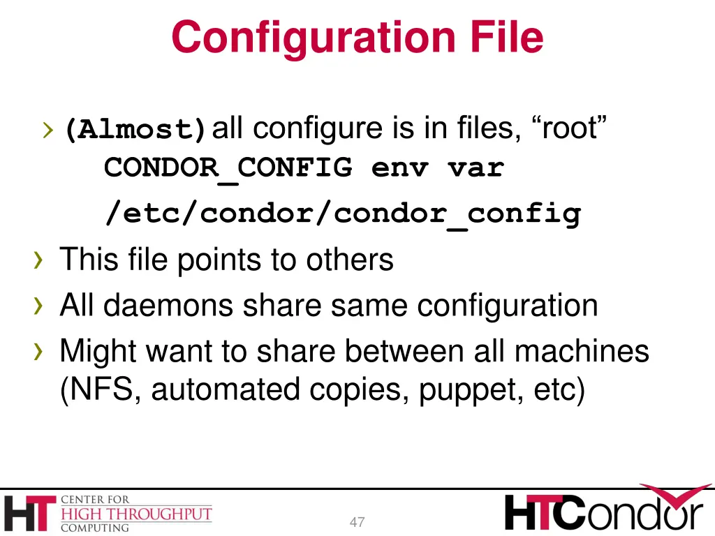 configuration file