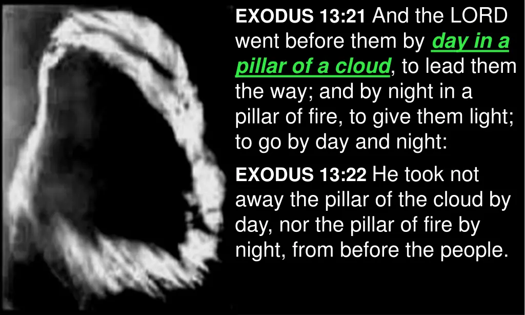 exodus 13 21 and the lord went before them