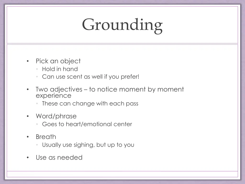 grounding