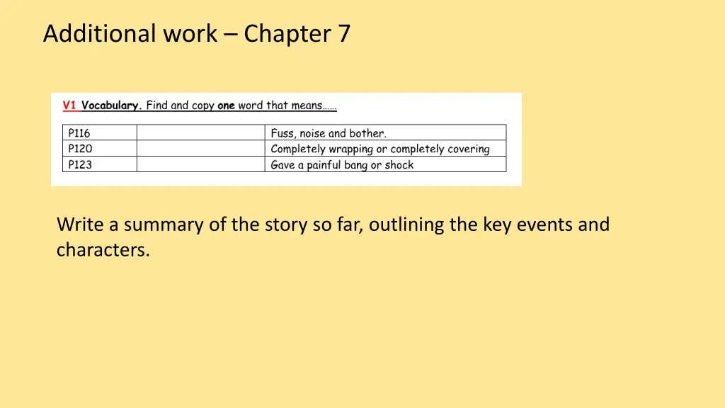 additional work chapter 7