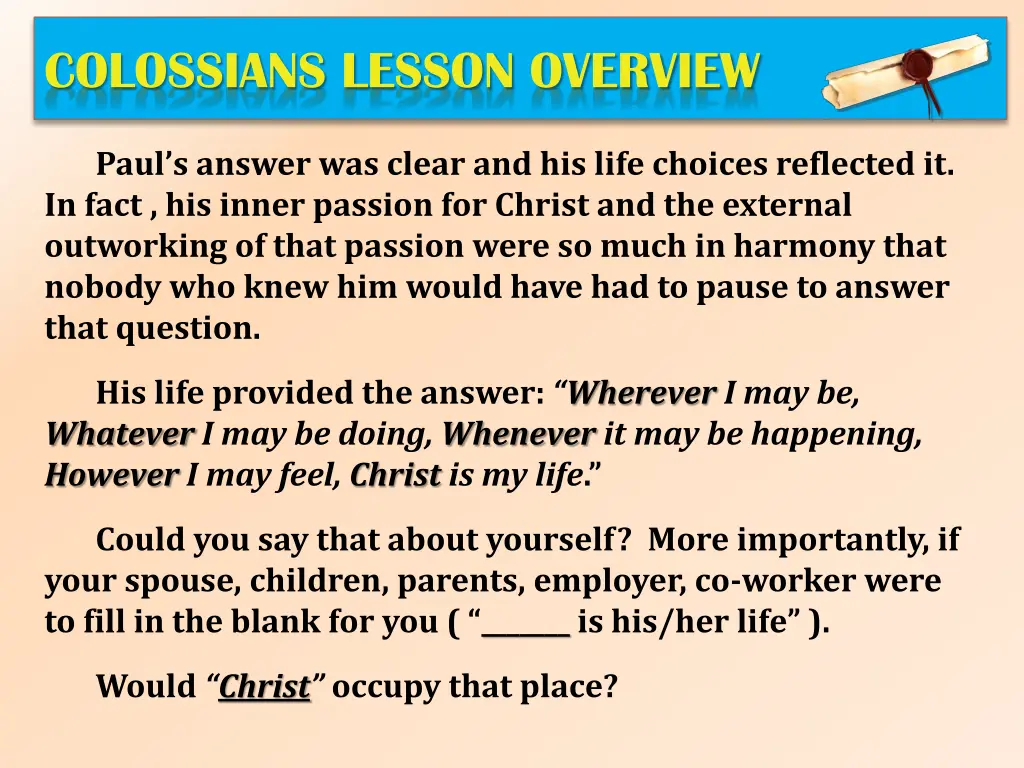 colossians lesson overview 3