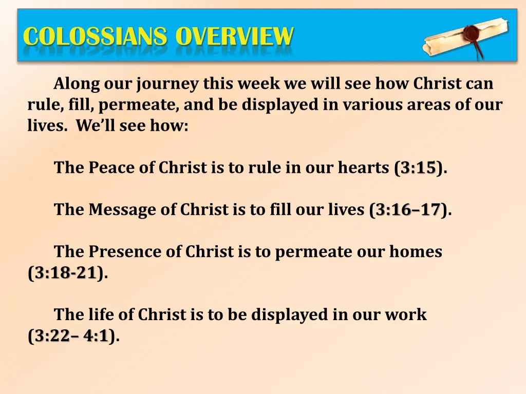 colossians overview 1