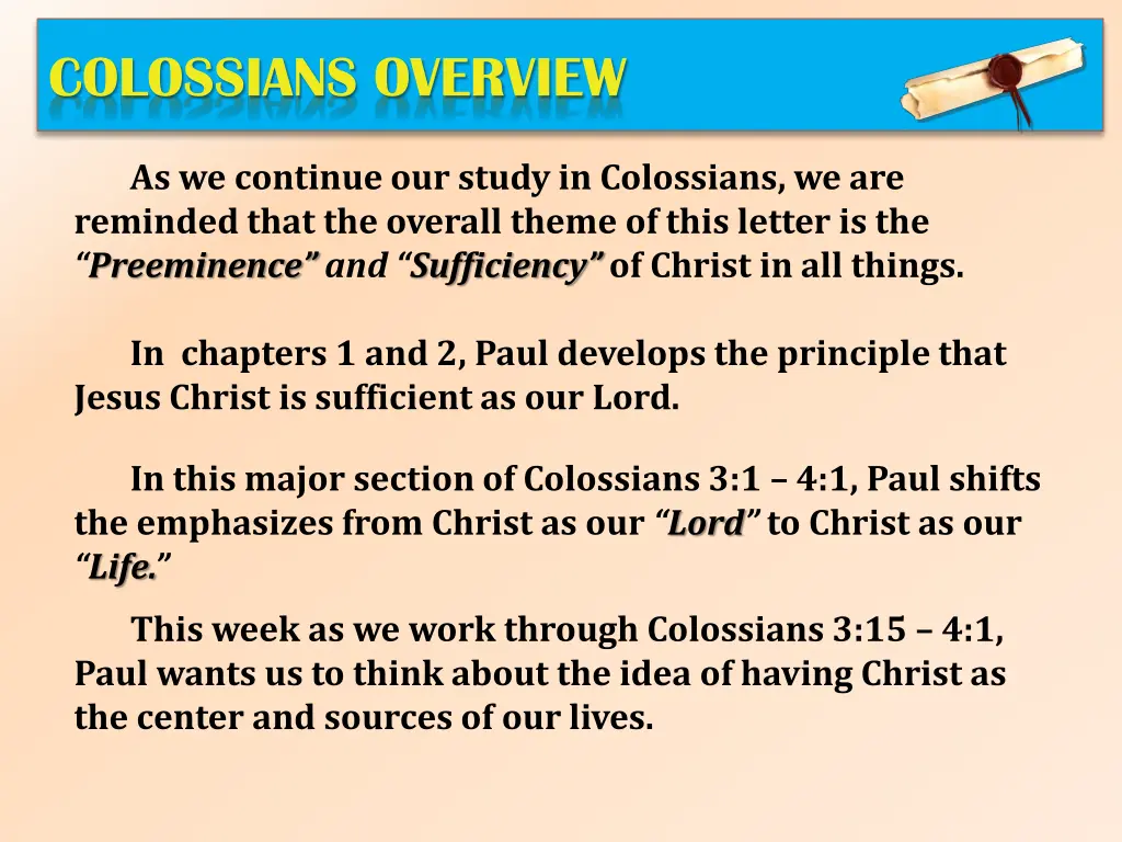 colossians overview