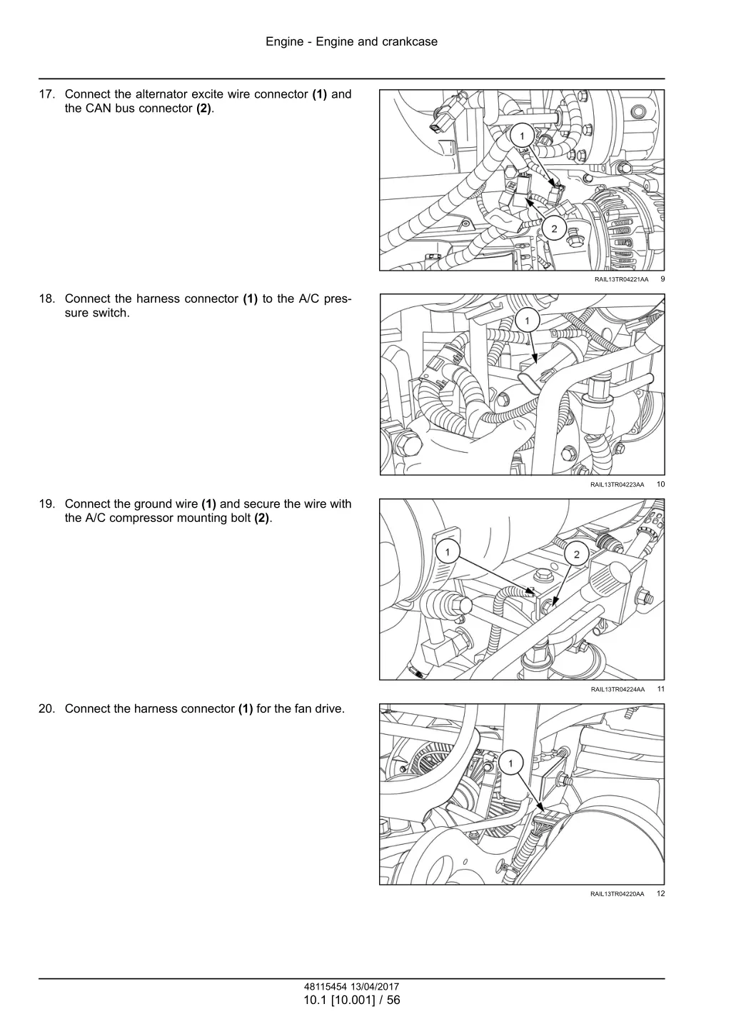 engine engine and crankcase 11