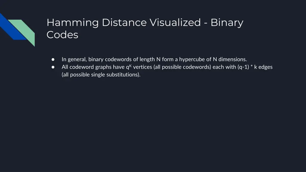 hamming distance visualized binary codes 3