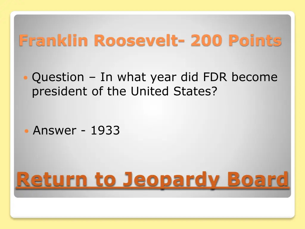 franklin roosevelt 200 points