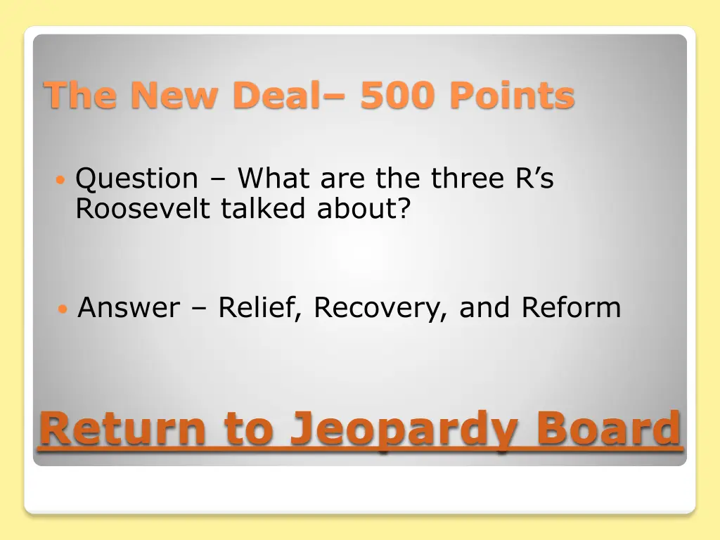 the new deal 500 points