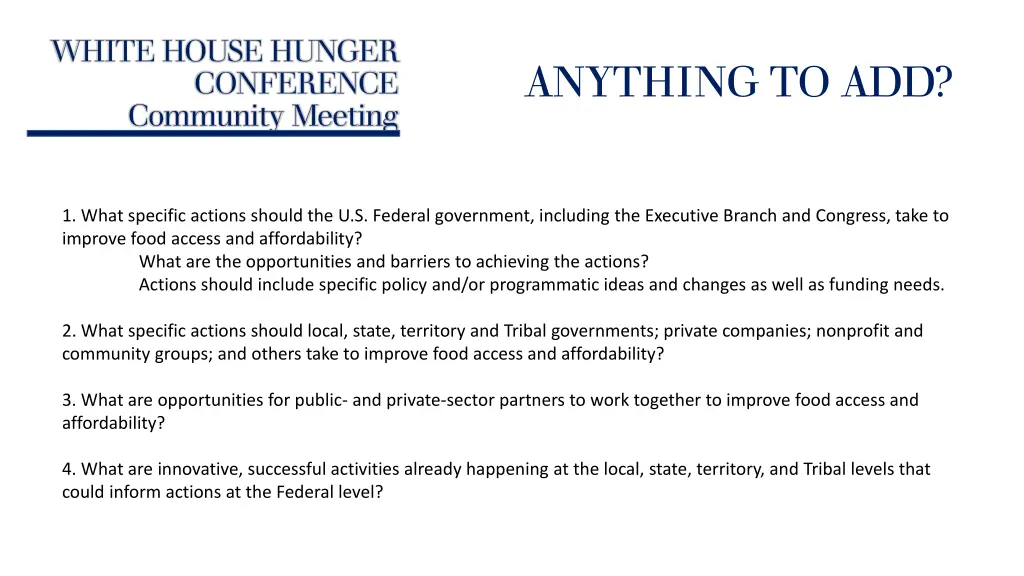 white house hunger conference community meeting 14