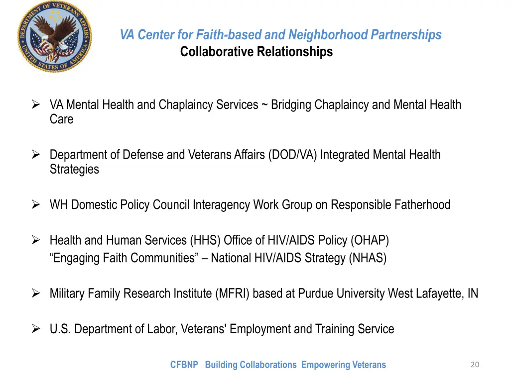 va center for faith based and neighborhood 10