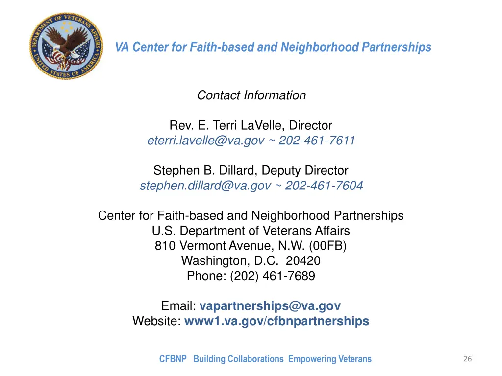 va center for faith based and neighborhood 16