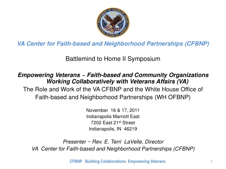 va center for faith based and neighborhood