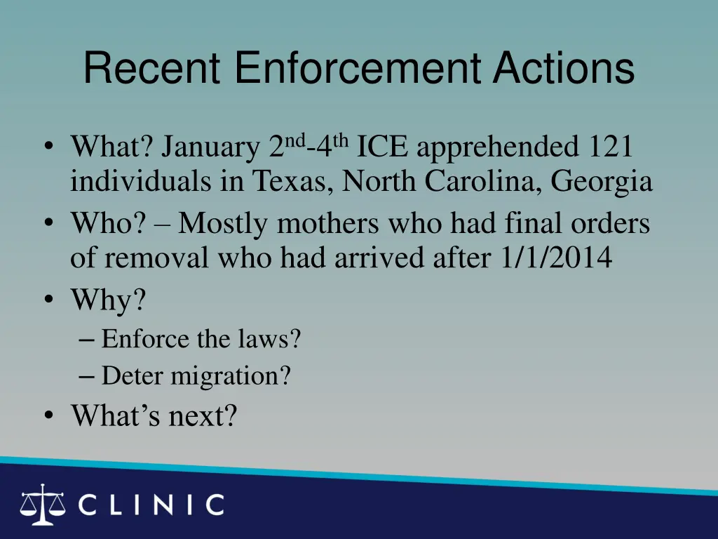 recent enforcement actions