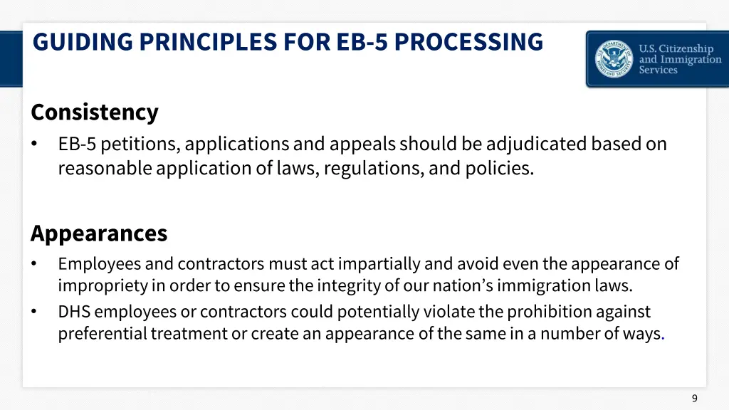 guiding principles for eb 5 processing 1