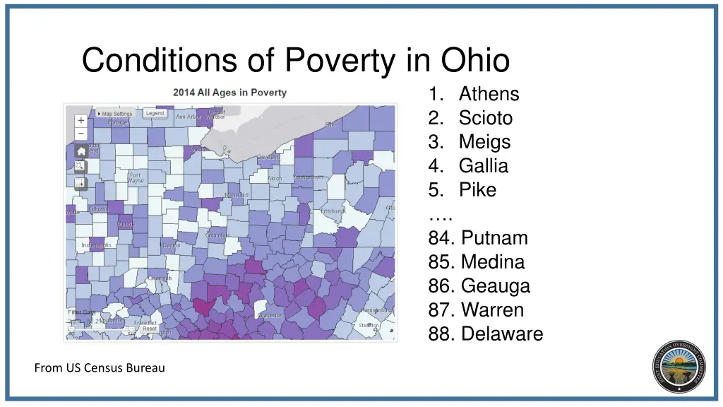 conditions of poverty in ohio