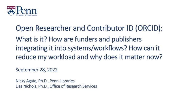 open researcher and contributor id orcid open