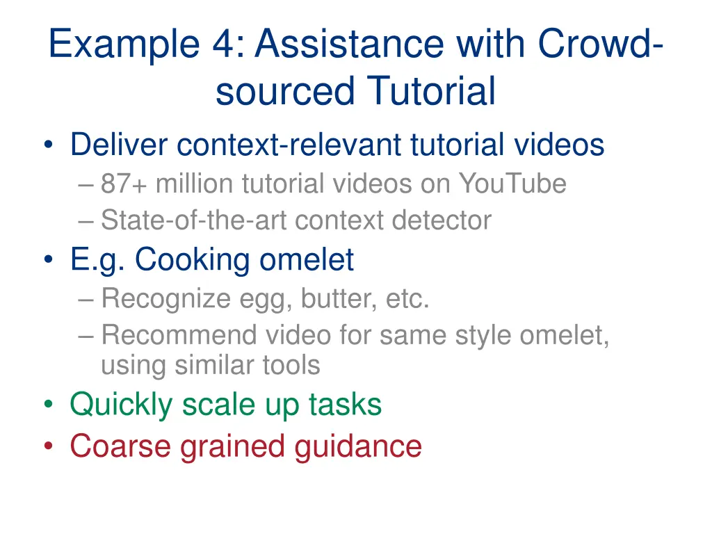 example 4 assistance with crowd sourced tutorial