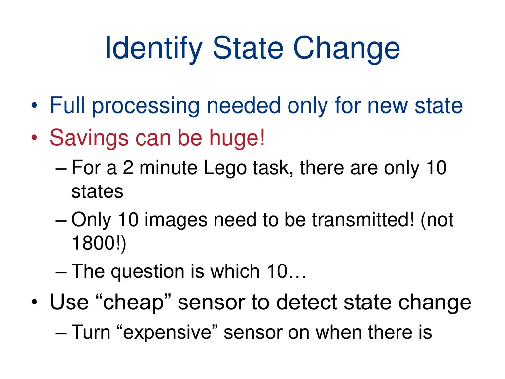 identify state change