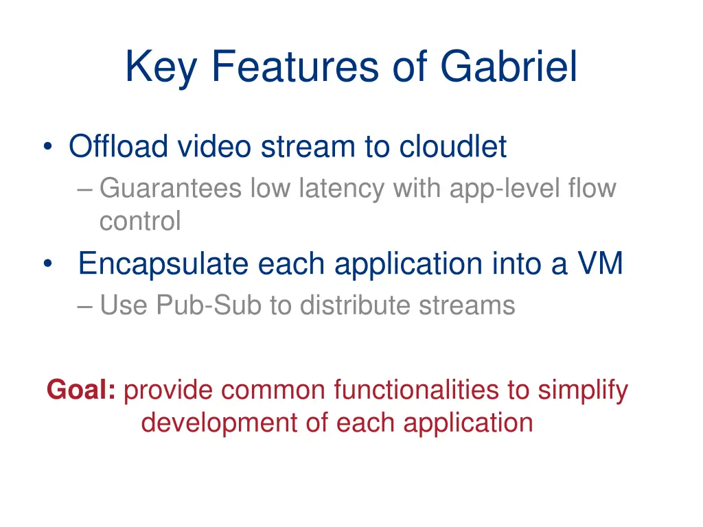 key features of gabriel